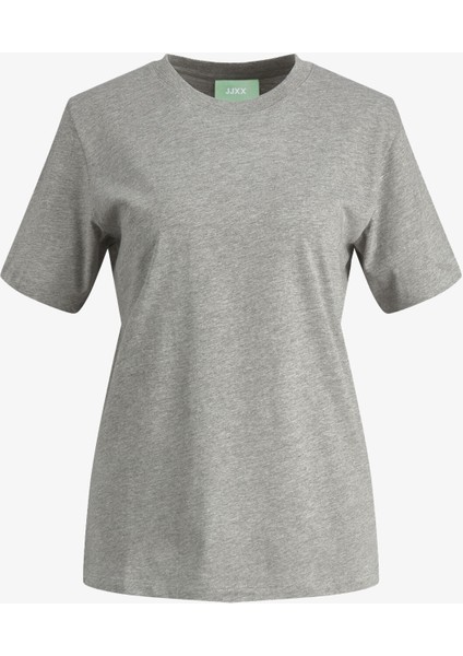 Jxanna Kadın Gri T-Shirt 12200182-LIGHTGREYMELANGE modelleri