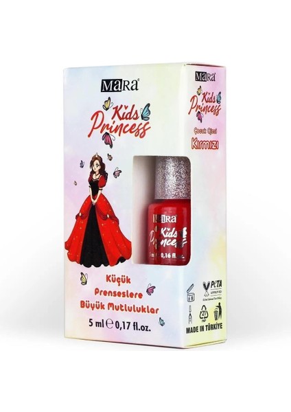 Kids Princess Çocuk Oje Kırmızı-Mor modelleri