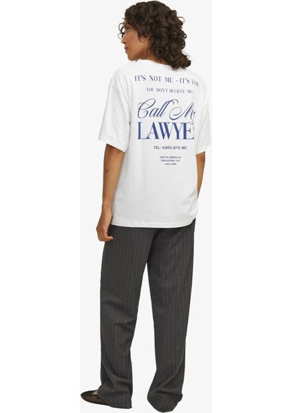 Jxselma Kadın Beyaz T-Shirt 12262605-BLANCDEBLANC indirimleri