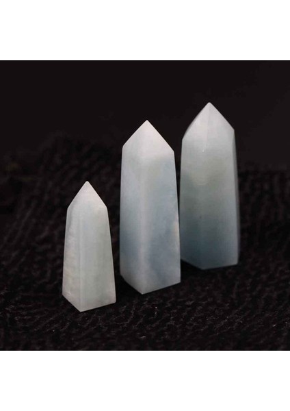 Tekno Trust Mavi Aquamarine Doğal Taşı Obelisk Parça