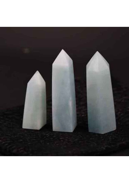 Tekno Trust Mavi Aquamarine Doğal Taşı Obelisk Parça