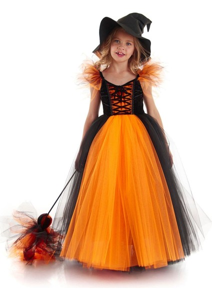 Cadı Sabrina Kostümü - Kız Çocuk Cadılar Bayramı, Halloween, Doğum Günü ve Parti Kostümleri fiyatları