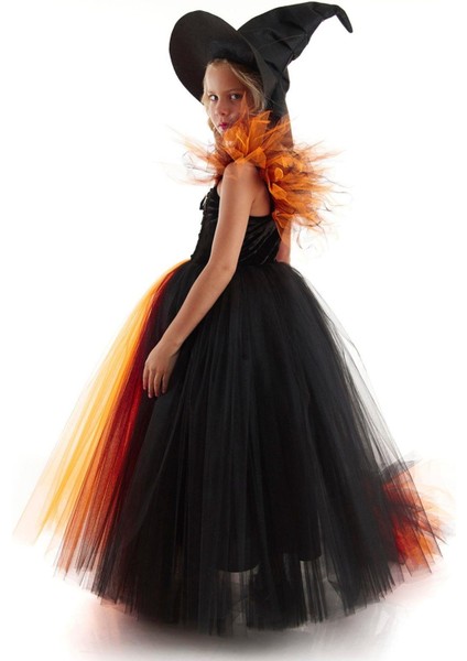 Cadı Sabrina Kostümü - Kız Çocuk Cadılar Bayramı, Halloween, Doğum Günü ve Parti Kostümleri fırsatları