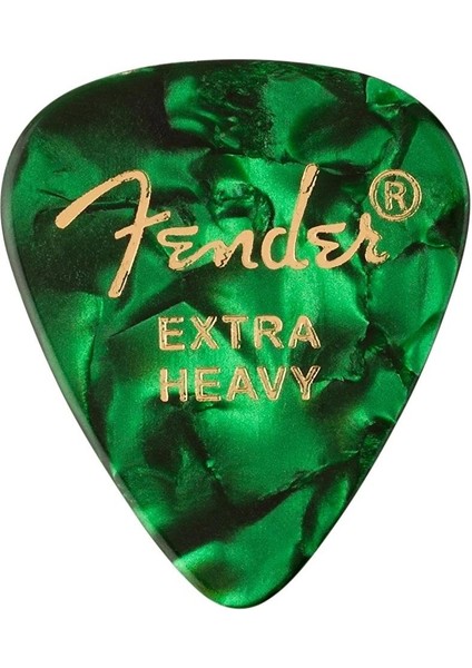 Fender 351 Extra Heavy Gitar Penası Yeşil 1 Adet Shape Premium Pick