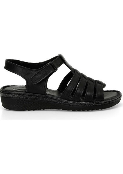 105127.Z4FX Siyah Kadın Comfort Sandalet