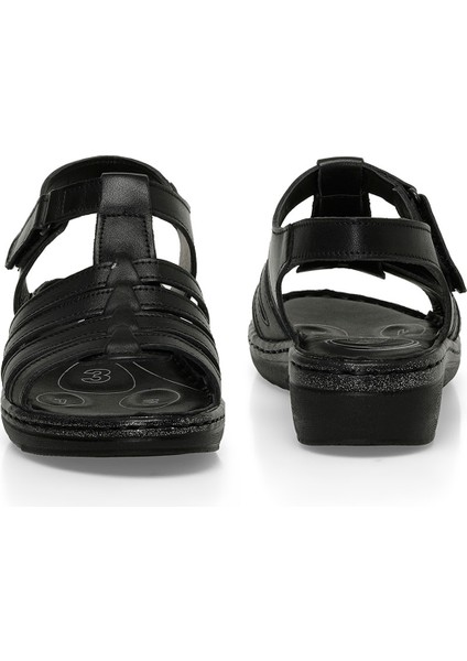 105127.Z4FX Siyah Kadın Comfort Sandalet