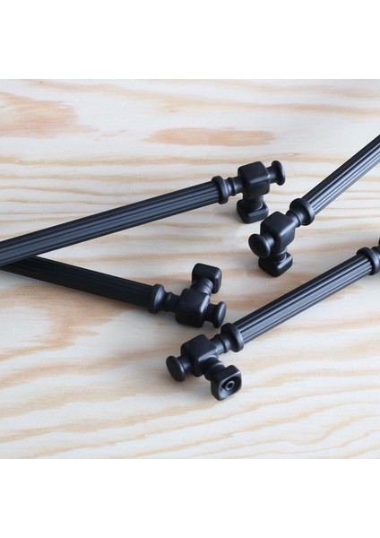 Talas Mat Siyah Çizgili Metal Kulp 224 mm 22.4 cm Mobilya Mutfak Dolap Çekmece Dolabı Kapak Kulpları Kulb fırsatları