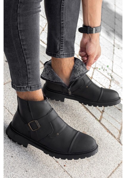 Tekno Trust Tekstil Su&soğuk Geçirmez Kürklü Garantili Unisex Kışlık Fermuarlı Bot Taban Sağlam Bol Suni Deri G fiyatları