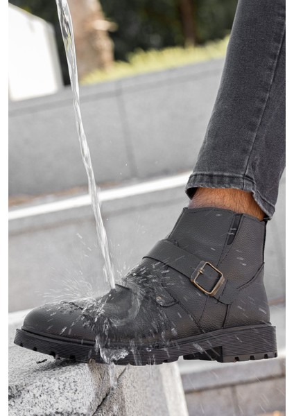 Tekno Trust Tekstil Su&soğuk Geçirmez Kürklü Garantili Unisex Kışlık Fermuarlı Bot Taban Sağlam Bol Suni Deri G modelleri