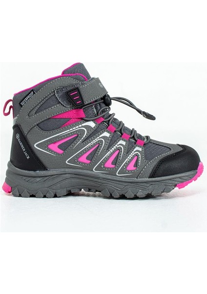 Tekno Trust Düz Topuklu Celos Gri Fuşya Su Geçirmez Çocuk Bot 101 23206-F Su Geçirmez Kısa Topuklu (1- 4 Cm) Su