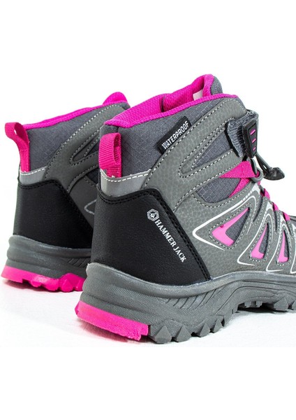Tekno Trust Düz Topuklu Celos Gri Fuşya Su Geçirmez Çocuk Bot 101 23206-F Su Geçirmez Kısa Topuklu (1- 4 Cm) Su modelleri