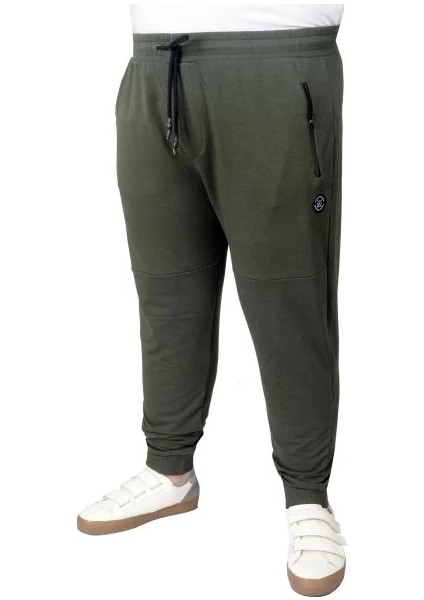 Büyük Beden Eşofman Altı Darpaça Zippered 22501 Haki