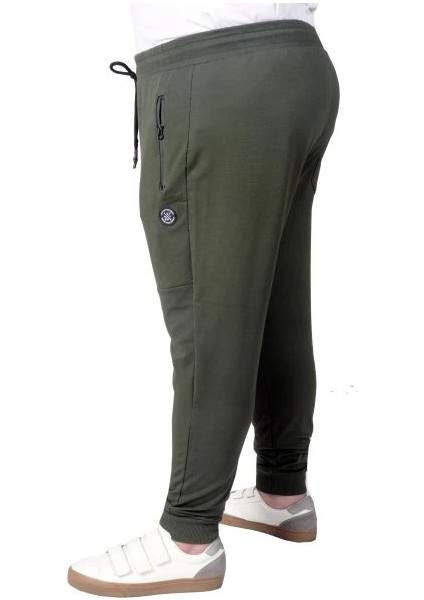 Büyük Beden Eşofman Altı Darpaça Zippered 22501 Haki