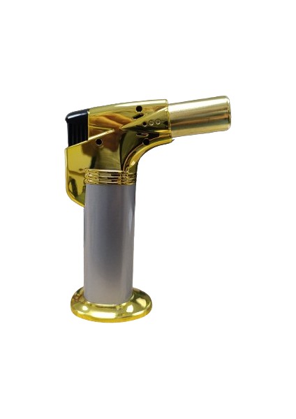 FJ-003 Gaz Ayarlı Açık Kullanım Kilitli 1300-2500 Derece Çok Güçlü Pürmüz Çakmak Gold
