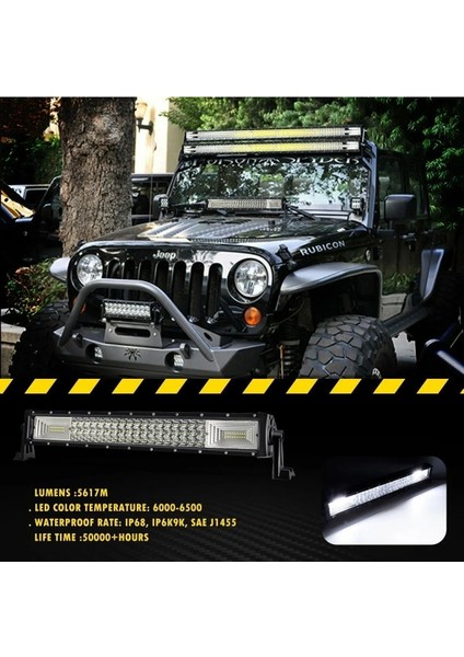 Off Road Uyumlu LED Bar 55 cm Beyaz / Turuncu Renkli 5 Modlu modelleri
