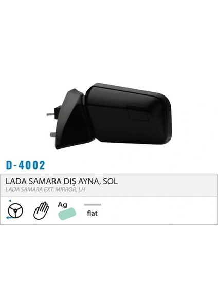 Lada Samara Sol Dış Dikiz Ayna Mekanik 2108-8201051 D-4002