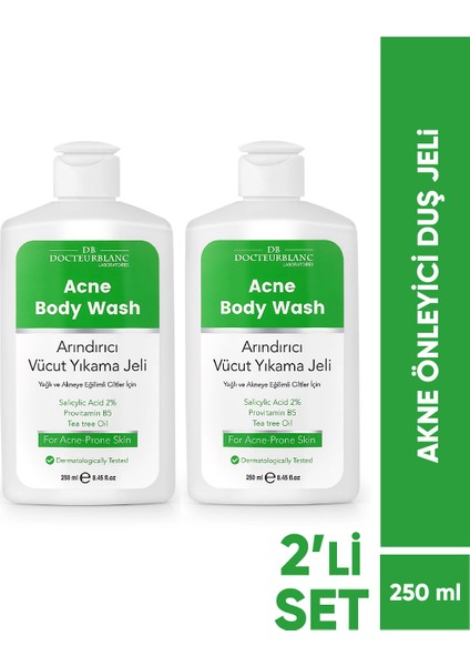 Docteur Blanc Akne Önleyici Duş Jeli 2x 250 ml
