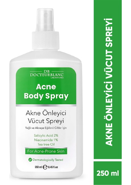 Docteur Blanc Akne Önleyici Vücut Spreyi 250 ml