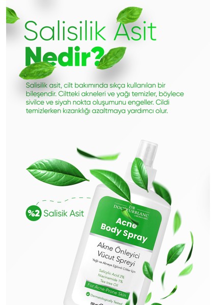 Docteur Blanc Akne Önleyici Vücut Spreyi 250 ml