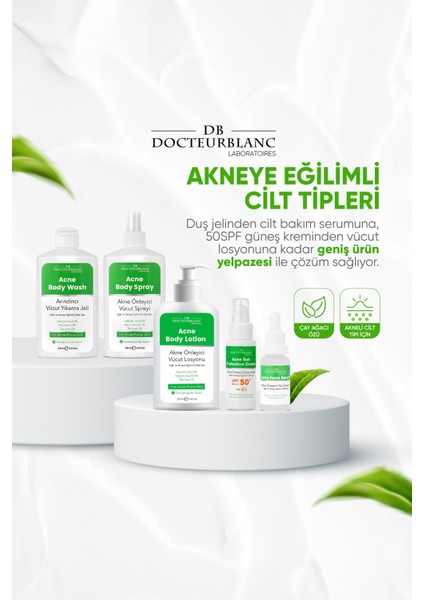 Docteur Blanc Akne Önleyici Vücut Spreyi 250 ml