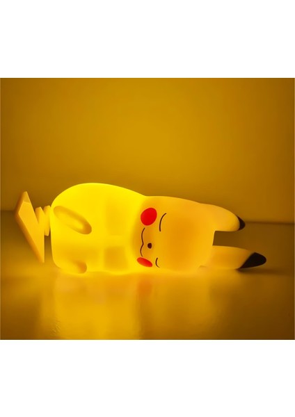 Pokemon Pikachu LED Işıklı Karakter Mod Gece Lambası Çocuk Odası Süsü Doğum Günü Hediyesi 1104