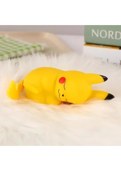 Pokemon Pikachu LED Işıklı Karakter Mod Gece Lambası Çocuk Odası Süsü Doğum Günü Hediyesi 1104