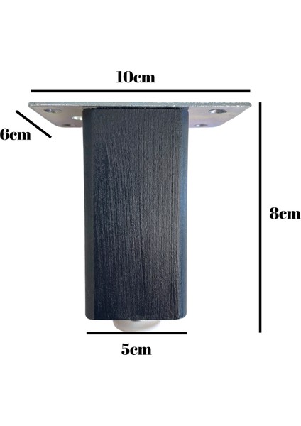 Kale Ayarlı Ahşap Ayak Mobilya Masa ve Dolap Ayağı (8 cm-10 cm-12 cm-15 cm-18 cm-23 cm) (Kayın / Gürgen Ağacı)