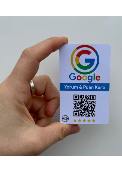 Google Benim Işletmem Yorum ve Puan Kartı Nfc Veqr Kart Pvc Yorumlarınızı Hemen Artırın modelleri