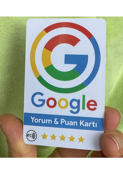 Google Benim Işletmem Yorum ve Puan Kartı Nfc Veqr Kart Pvc Yorumlarınızı Hemen Artırın fırsatları