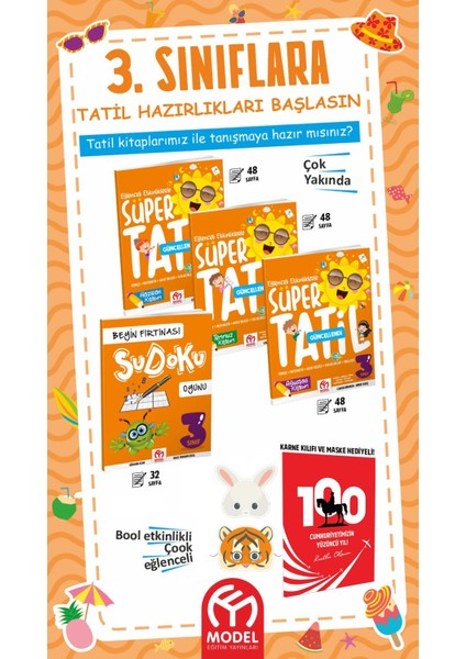 3. Sınıf Eğlenceli Etkinliklerle Süper Yaz Tatil