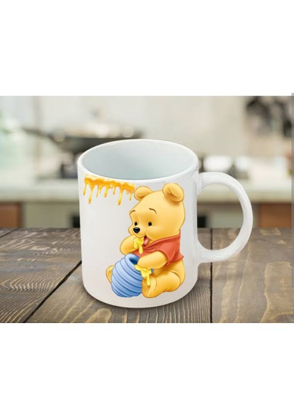 Winnie Pooh Baskılı Kupa Bardak