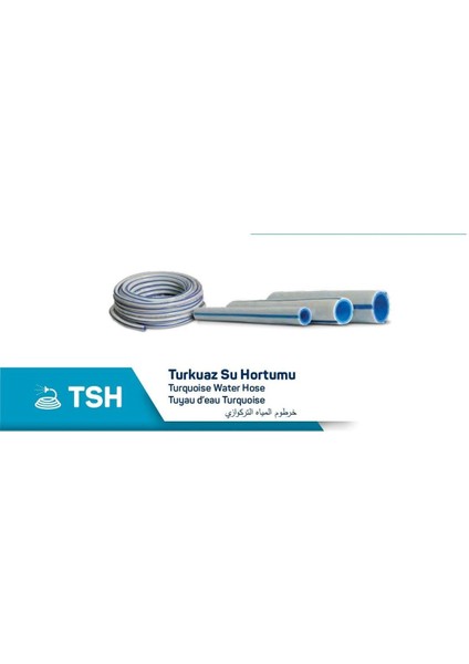 Tekno Trust 25+ Turkuaz Su Hortumu Tsh Market Tipi 1/2 30 Metre