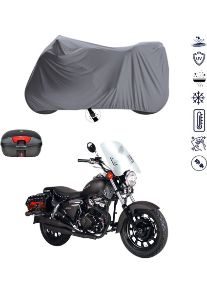 Kuba Superlight 200 Çantalı Motosiklet Branda Su Geçirmez Topcase Uyumlu Motor Branda