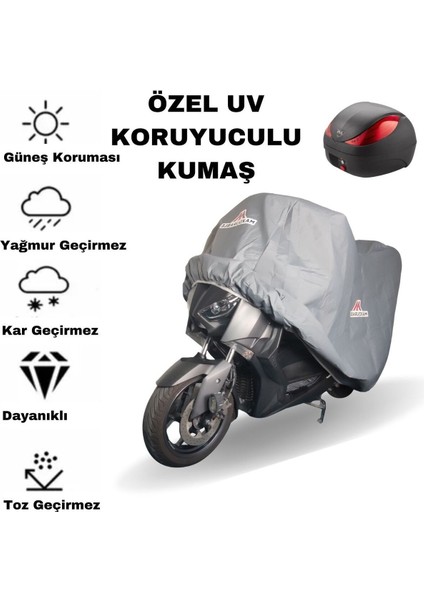 Shinari Taipar 125 cc Topcase Uyumlu Motor Brandası Miflonlu Su Geçirmez