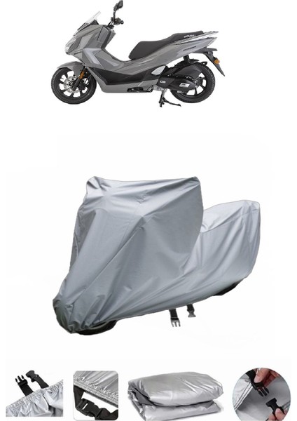 Mondial 125 Strada Su Geçirmez Motosiklet Brandası Arka Çanta Uyumlu Değildir