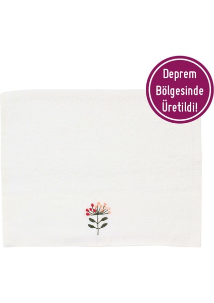 Çiçek Nakışlı Havlu