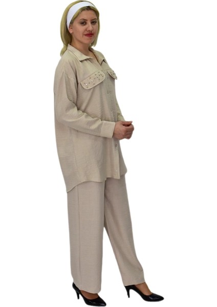 Kadın Ayrobin Ikili Bluz Pantolon Takım BGL-ST03710 fırsatları