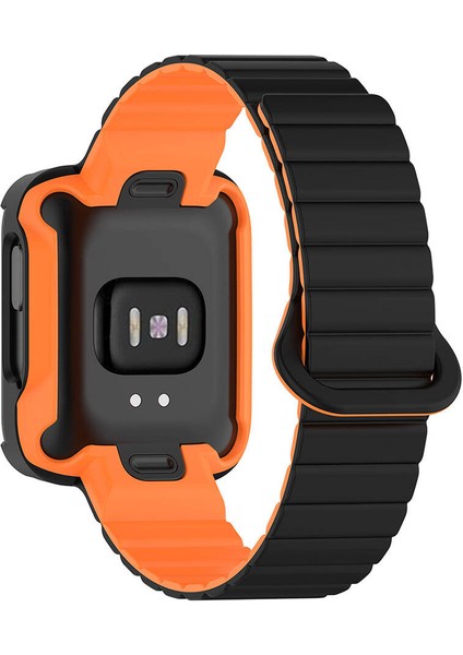 Xiaomi Redmi Watch 1 Kordon Parça Çizgili Tasarım Yumuşak Spor Görünüm Strap Kayış