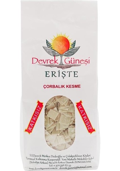 Devrek Güneşi Çorbalık Kesme Erişte 500 G