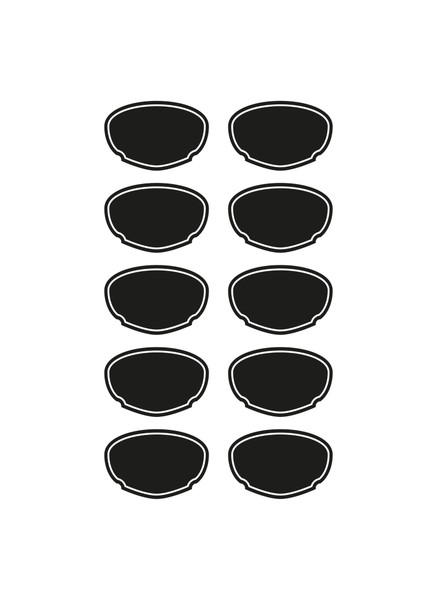 10 Adet Silinebilir Pvc Kara Tahtalar 8 cm x 12 cm