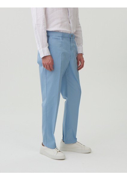 Regular Fit Hafif Dokulu Chino Pantolon modelleri