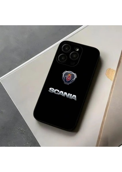 iPhone 14 Pro Max Scania Logo Tasarımlı Telefon Kılıfı 14 Pro Max Uyumlu Çok Canlı Şık