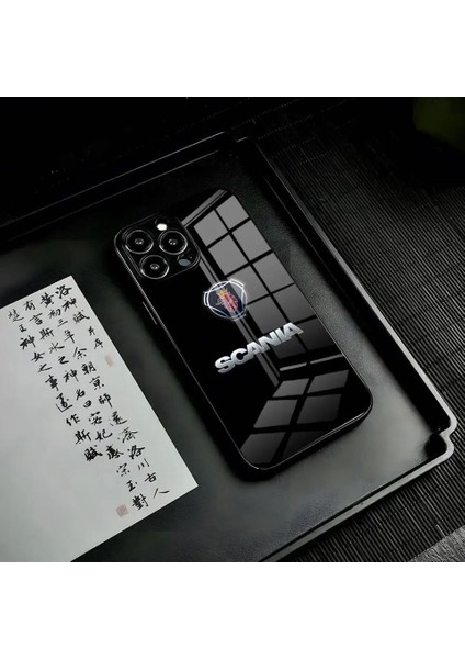 iPhone 14 Pro Max Scania Logo Tasarımlı Telefon Kılıfı 14 Pro Max Uyumlu Çok Canlı Şık