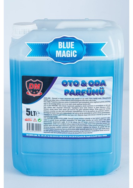 Kimya Blue Magic Oto ve Oda Kokusu 5 Litre