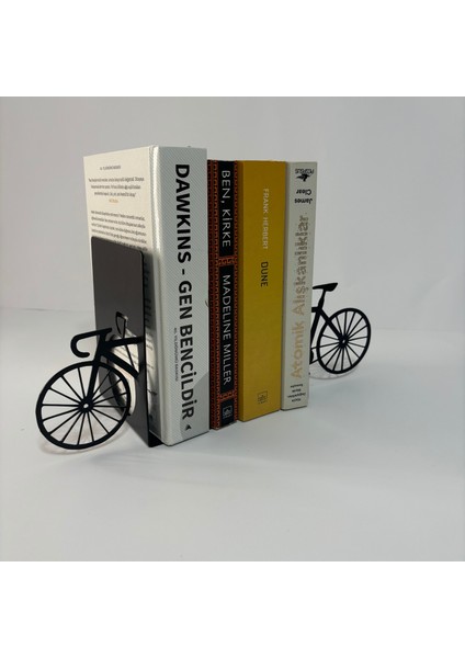 Metal Bisiklet Figürlü Kitap Desteği Kitap Tutucu Ev ve Ofis Dekoratif Aksesuar 2 Li Set fiyatları