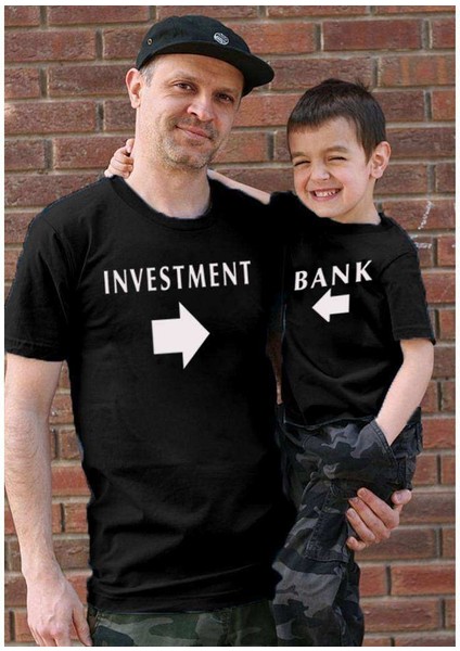 Baba Oğul Kız Investment Bank Tişört (Tekli Üründür Kombin Yapmak Için 2 Adet Sepete Ekleyiniz)