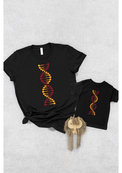 Sarı Kırmızı Dna Baba Oğul Kız (Tek Ürün Fiyatıdır Kombin Yapmak Için En Az 2 Adet Sepete Ekleyiniz)