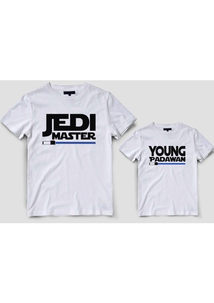 Baba Oğul Jedi Master Zıbın Tshirt (Tek Ürün Fiyatıdır Kombin Yapmak Için 2 Adet Sepete Ekleyiniz)