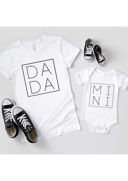 Baba Oğul Dada Mini Zıbın Tshirt (Tek Ürün Fiyatıdır Kombin Yapmak Için 2 Adet Sepete Ekleyiniz)
