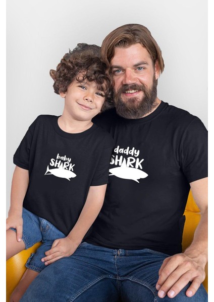 Daddy Baby Shark Baba Oğul Tshirt(Tek Ürün Fiyatıdır Kombin Yapmak Için 2 Adet Sepete Ekleyiniz)